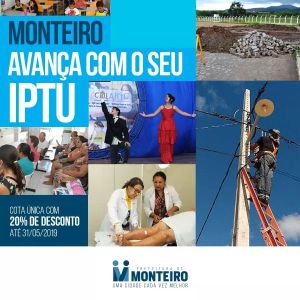 IPTU-2019 Prefeitura de Monteiro prorroga prazo para pagamento do IPTU 2019