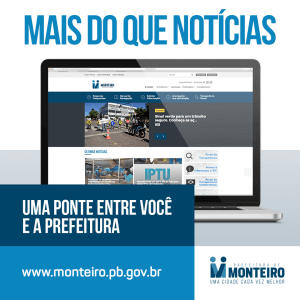 site Prefeitura de Monteiro adota novo sistema para consulta de contracheque, confira