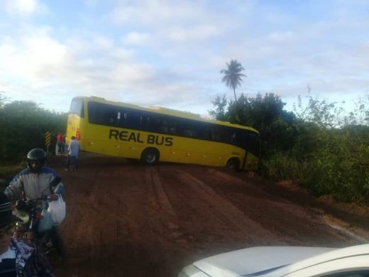 ANIBUS-520x390 Ônibus da real perde o controle e fica atravessado próximo a cidade de Prata