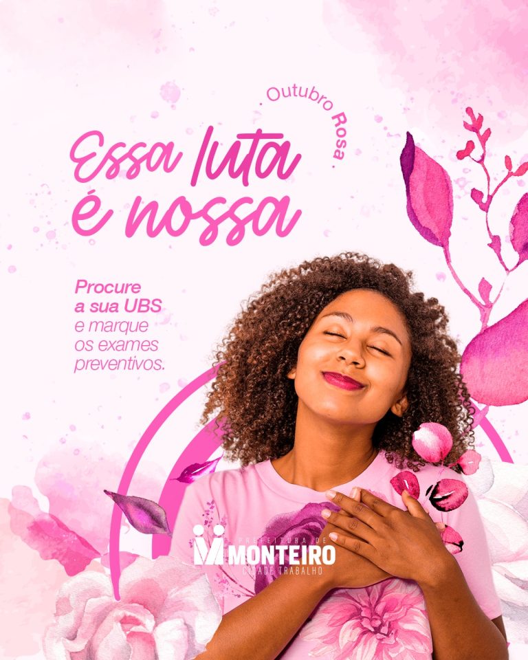 Outubro Rosa Secretaria de Saúde inicia o mês destacando a