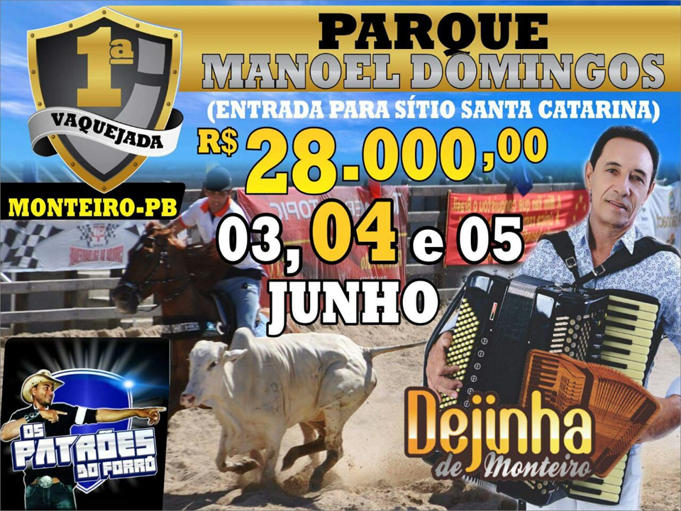 Parque-Manoel-Domingos 1ª Vaquejada do Parque Manoel Domingos 28.000 Mil em Prêmios dias 03, 04,05 de Junho