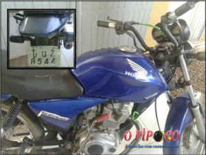 mot-azul-300x225 Polícia apreende motocicleta com chassi ‘pinado’ em Monteiro