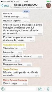 print-169x300 Vereador chama Sindicato dos Médicos de “merda” e conversa é vazada em redes sociais