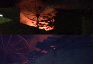 incendio_sb-300x206 Casa no centro de Serra Branca fica em chamas e por pouco não causa incêndio de grandes proporções