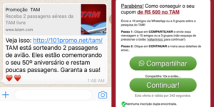 tam-whats-300x150 Golpe no WhatsApp oferece desconto em passagens para enganar usuários