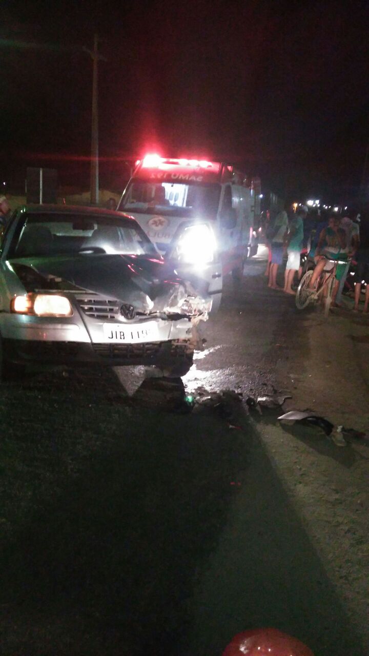 acidente-br412 Colisão entre carro e moto deixa dois feridos em Monteiro