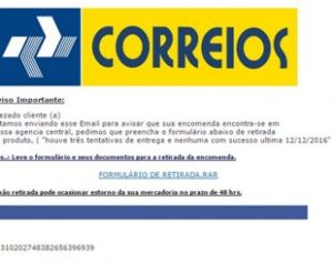 correios-310x245-300x237 Quadrilha usa e-mail falso dos Correios para roubar senhas online