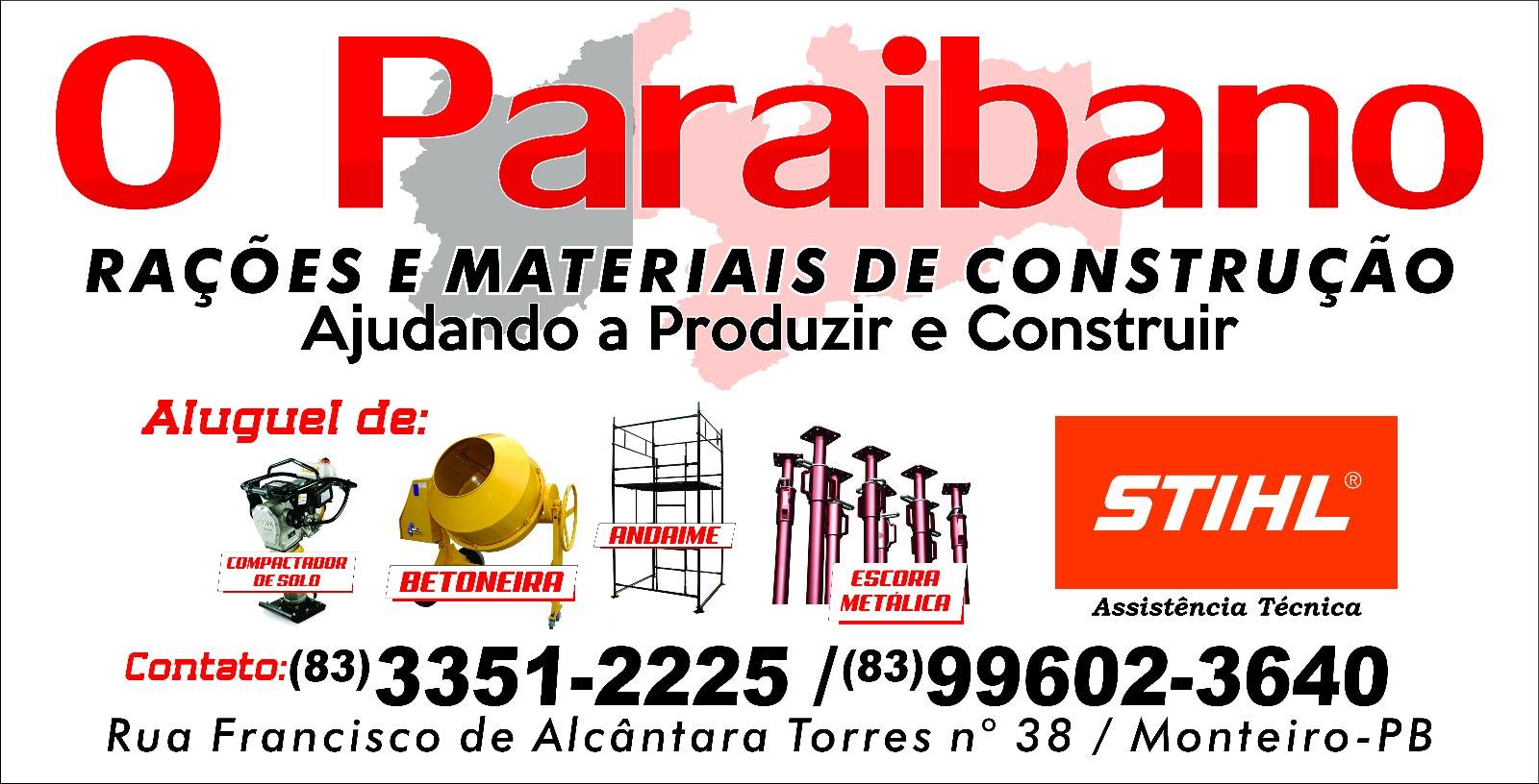 o-paraibano Melhor Preço é no Paraibano Depósito de Rações e Material de Construção em Monteiro