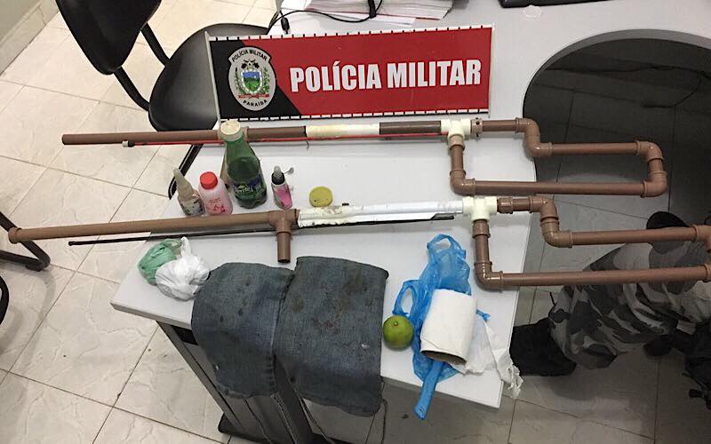 20182973_728577410676341_66186613_n Polícia Militar ROTAM prende carro com duas espingardas de fabricação artesanal em Monteriro