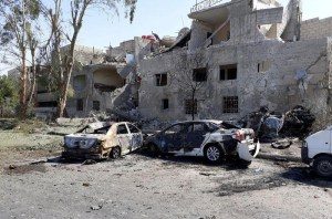 damasco1-300x198 Explosão de carros-bomba mata 19 pessoas