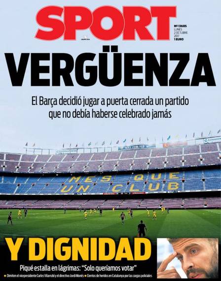 capa-sport Barcelona x Las Palmas com portões fechados: ‘Vergonha”
