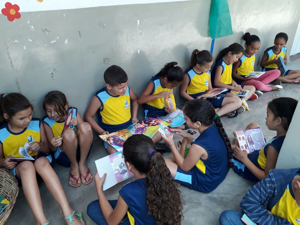 Cantinho-da-Leitura-_0005 Escola Brisa Nunes Brás recebe o Cantinho da Leitura para crianças do pré ao 5º ano
