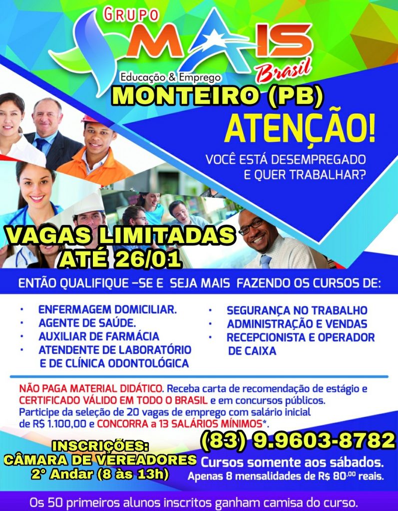 PicsArt_01-22-01.36.23-797x1024 Atenção MONTEIRO e Região: Você está Desempregado e quer trabalhar? O Projeto "Seja Mais Brasil" tem a solução?