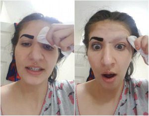 sobrancelha-collage-300x234 Garota perde sobrancelha após usar produto