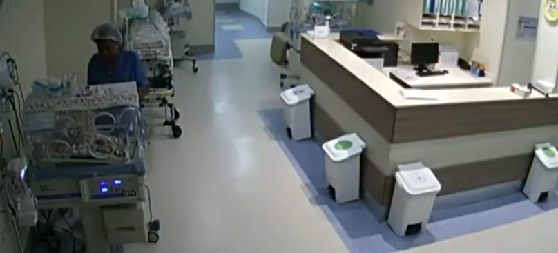 Sem-títulohh Video mostra enfermeira suspeita de tentativa de homicídio contra recém-nascidos