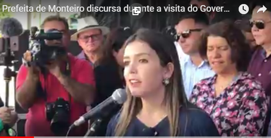 RDANA VÍDEO: “Meu partido é o partido de Monteiro”, diz Lorena durante visita de RC