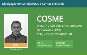 cosme-prefeito-de-sao-joao-do-cariri-300x188 MP recomenda interdição de mandato de prefeito de cidade o Cariri da PB por suspeita de Alzheimer
