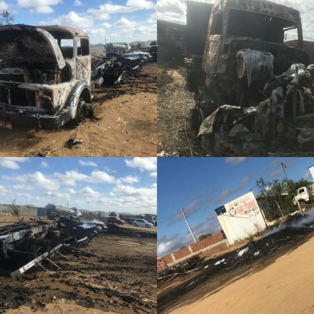 incendio-1024x1024 Carga de carvão em caminhão pega fogo e destrói Caminhão e Carreta em Monteiro.