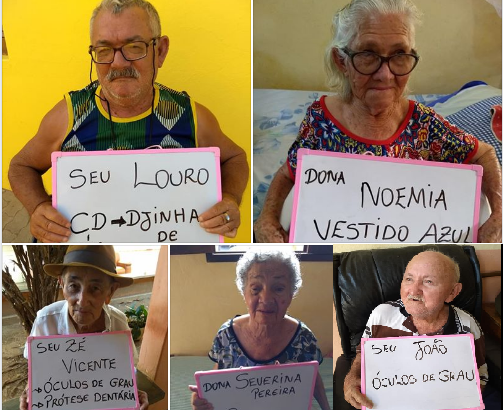 Sem-título Campanha arrecada presentes para idosos de abrigo no Cariri paraibano