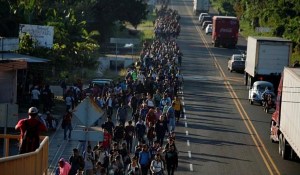 36. Migrantes da América Central entram no México