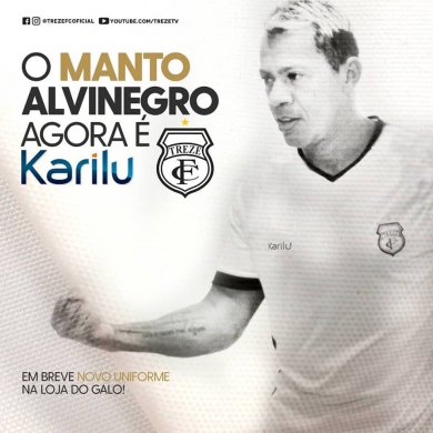 marcelinho-paraiba-treze-390x390 O Treze Futebol Clube anuncia a Karilu como nova fornecedora de material esportivo