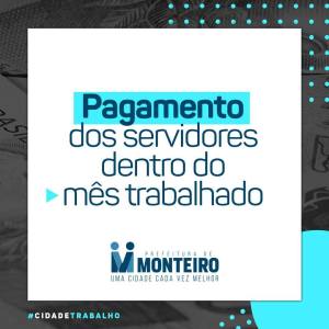 pagamento-Salário Prefeitura de Monteiro antecipa salário dos servidores da Saúde para esta segunda-feira