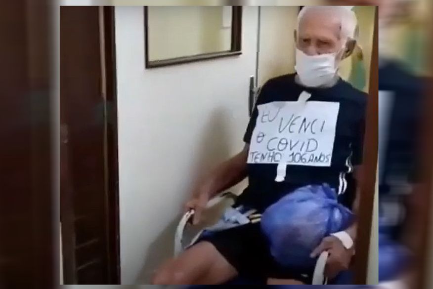 idosa-covid Idoso de 106 anos recebe alta após vencer o coronavírus na PB
