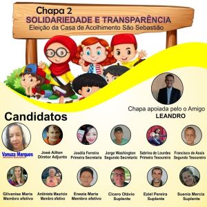 MONTERO Chapa número 2 vence eleição da diretoria da casa de Acolhimento de Monteiro