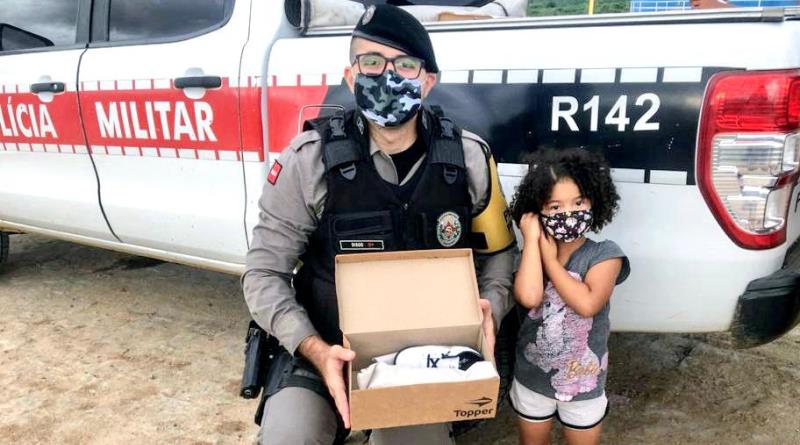 doacao1 Parceria entre o Ministério Público da Paraíba, Alpargatas e Polícia Militar doa 2500 pares de calçados em comunidades no estado