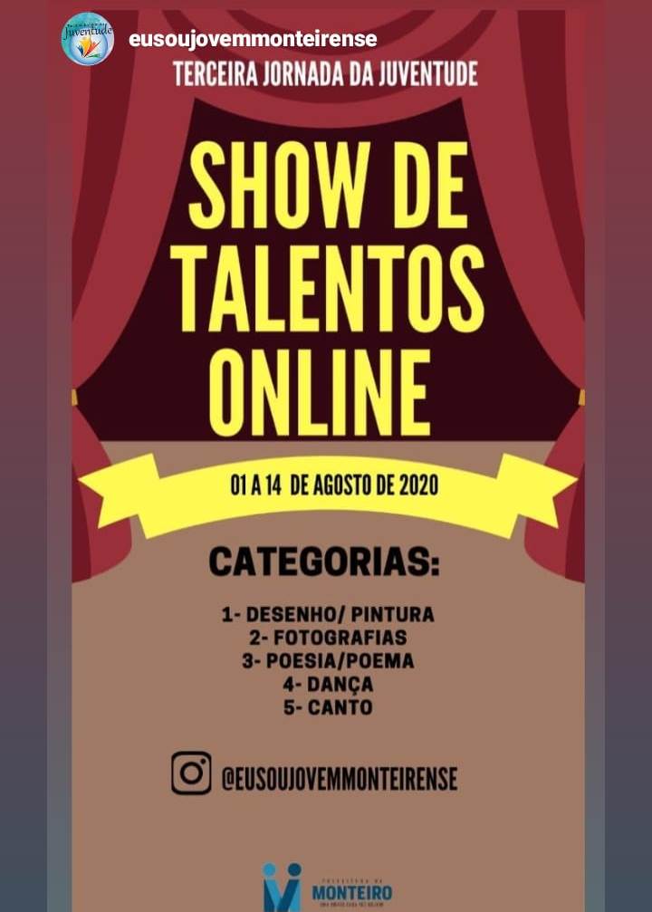 Show-de-Talentos-online1 Prefeitura de Monteiro realiza primeiro Show de Talentos online do município
