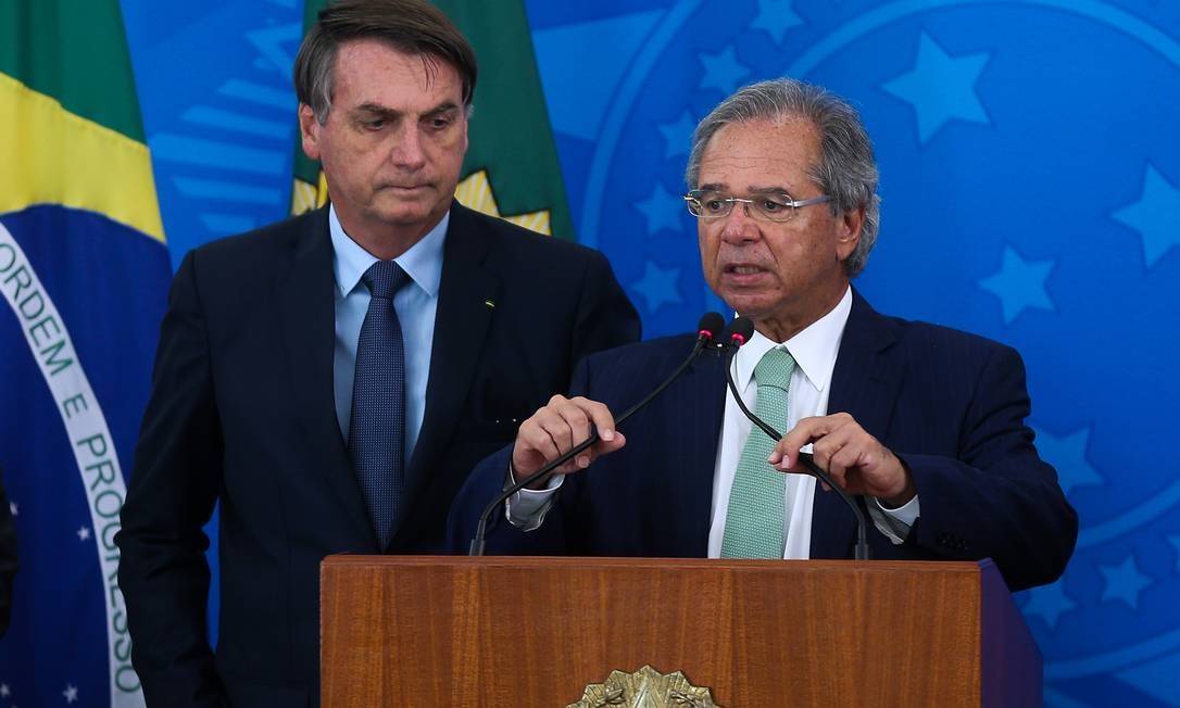 Brasilia-pAULO-GUEDES Guedes defende zerar contribuição patronal sobre mínimo em troca de ‘nova CPMF’