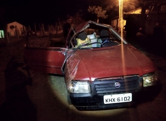 carro Acidente deixa uma pessoa morta e três feridos no Cariri paraiban