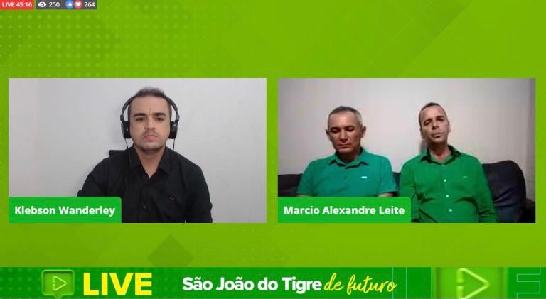 live-sao-joao-do-tigre Prefeito eleito Márcio Leite anuncia cumprimento de 4 propostas de campanha antes mesmo de assumir mandato