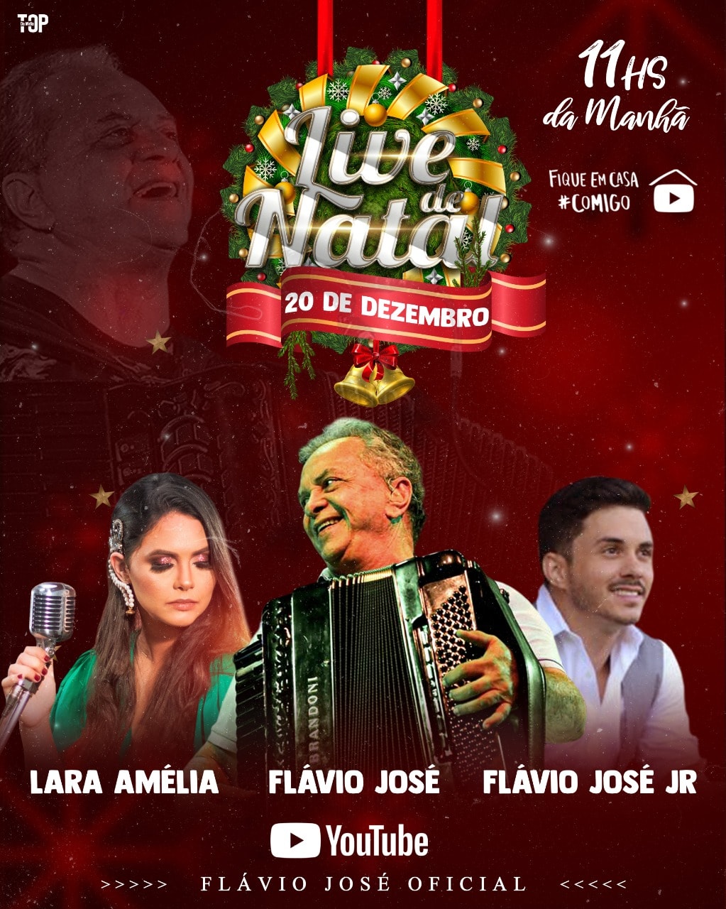 LIVE-FLAVIO-JOSE Flávio José anuncia Live para celebrar o Natal