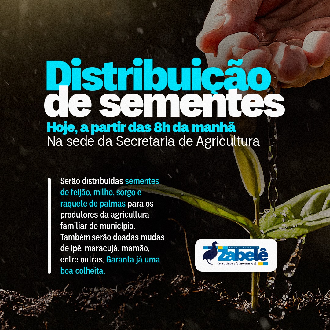 159736195_1897168957112040_8742367857037991947_o Prefeitura de Zabelê entrega sementes para produtores rurais