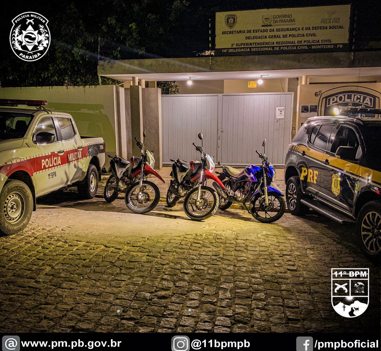 IMG-20210519-WA0532 Operação conjunta entre PRF e Polícia Militar apreende três motocicletas clonadas em Monteiro