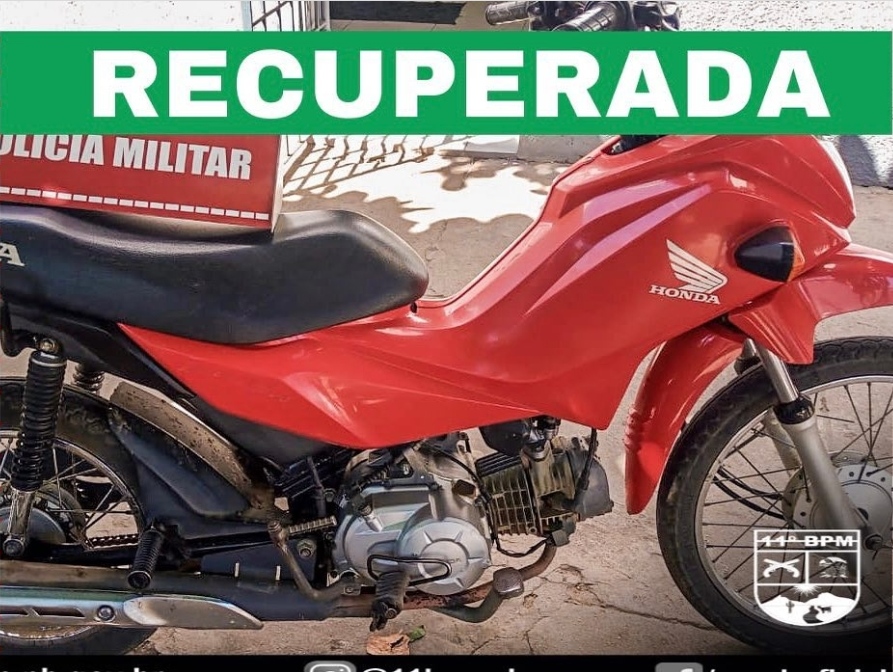 IMG_20210613_074617 Polícia Militar recupera motocicleta com restrição de roubo em Serra Branca