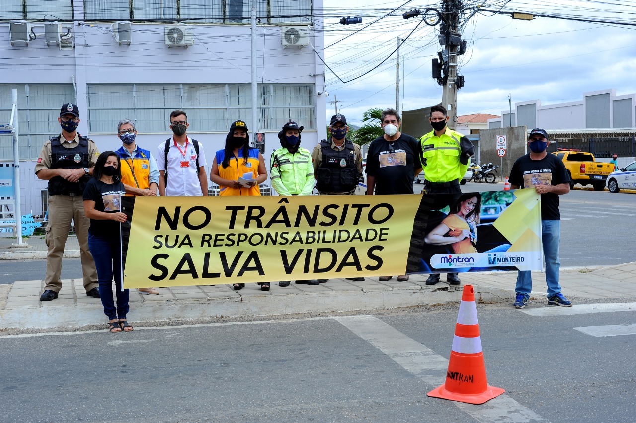 Semana-Nacional-de-Transito-2 MONTEIRO: Semana Nacional de Trânsito inicia com Blitz Educativa em respeito à vida