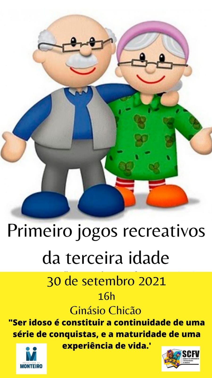 idosos Secretaria de Desenvolvimento Social do município de Monteiro antecipa comemorações do Dia do Idoso
