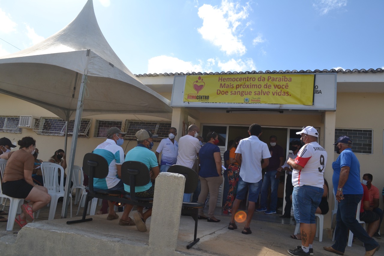 Doacao3 Campanha de Doação de Sangue é um sucesso em Monteiro com mais de 140 doadores aptos