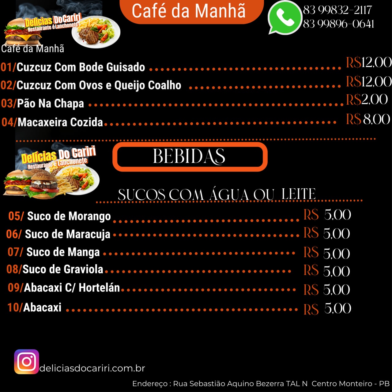 IMG-20211217-WA0144 Tem restaurante novo em Monteiro: Delícias do Cariri