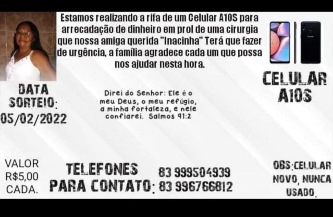 IMG_20220120_091638 Família vende rifas para custear cirurgia de R$ 12 mil, em Monteiro    