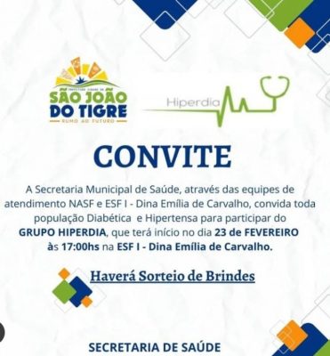 272924814_487577649570205_209729248157566487_n-371x400 Prefeitura de São João do Tigre promoverá ações de saúde para diabéticos e hipertensos