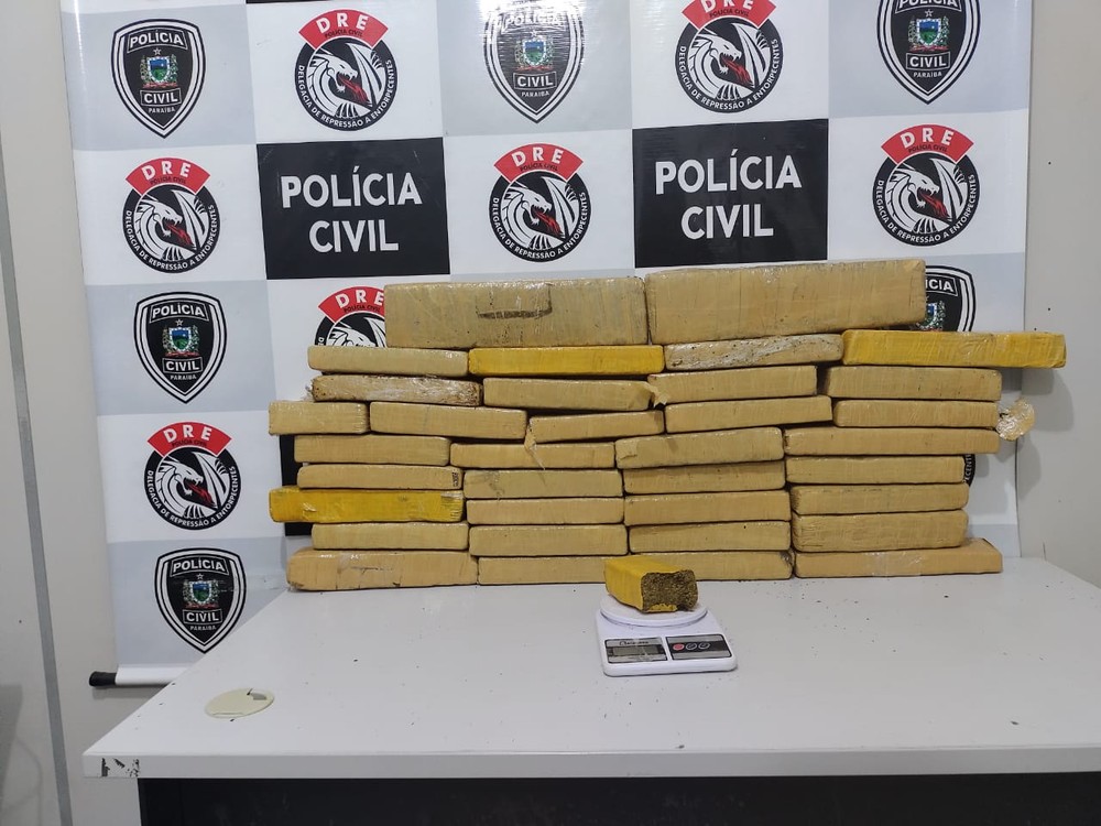 DROGAS Homem é preso com mais de 35kg de drogas na PB