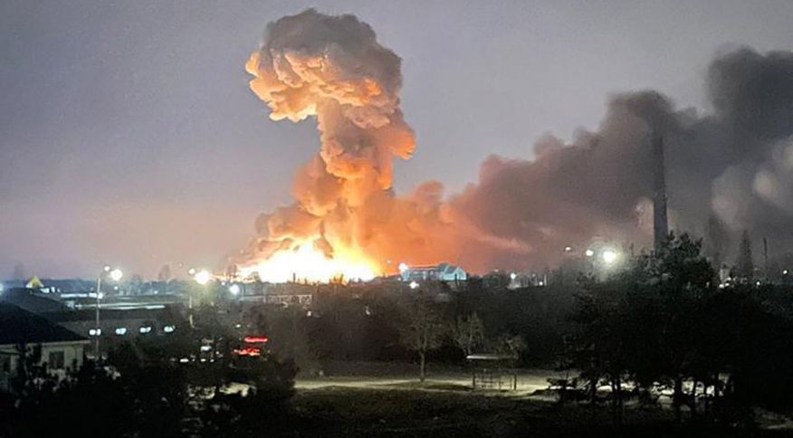 Explosao-Kiev Rússia ataca a Ucrânia; explosões são ouvidas em várias cidades