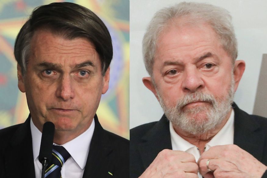 bolsonaro-e-lula-2 Pesquisa CNT/MDA: Lula lidera com 42,2%, Bolsonaro cresce para 28% e Moro cai