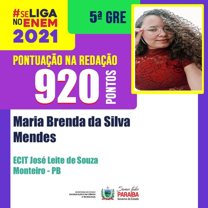 escolaprotagonista_20220214_071743_0 Destaque no Enem: Estudantes de escola pública de Monteiro atinge 920 pontos na redação do Enem