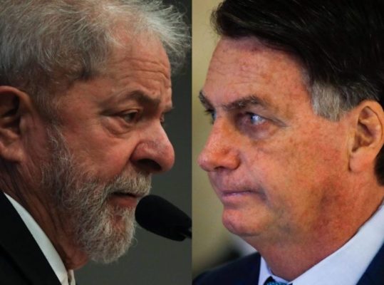 lula-bolsonaro-foto-prismada-26nov2021-539x400 PoderData: Lula lidera com 40%; Bolsonaro tem 30%; Ciro e Moro empatam