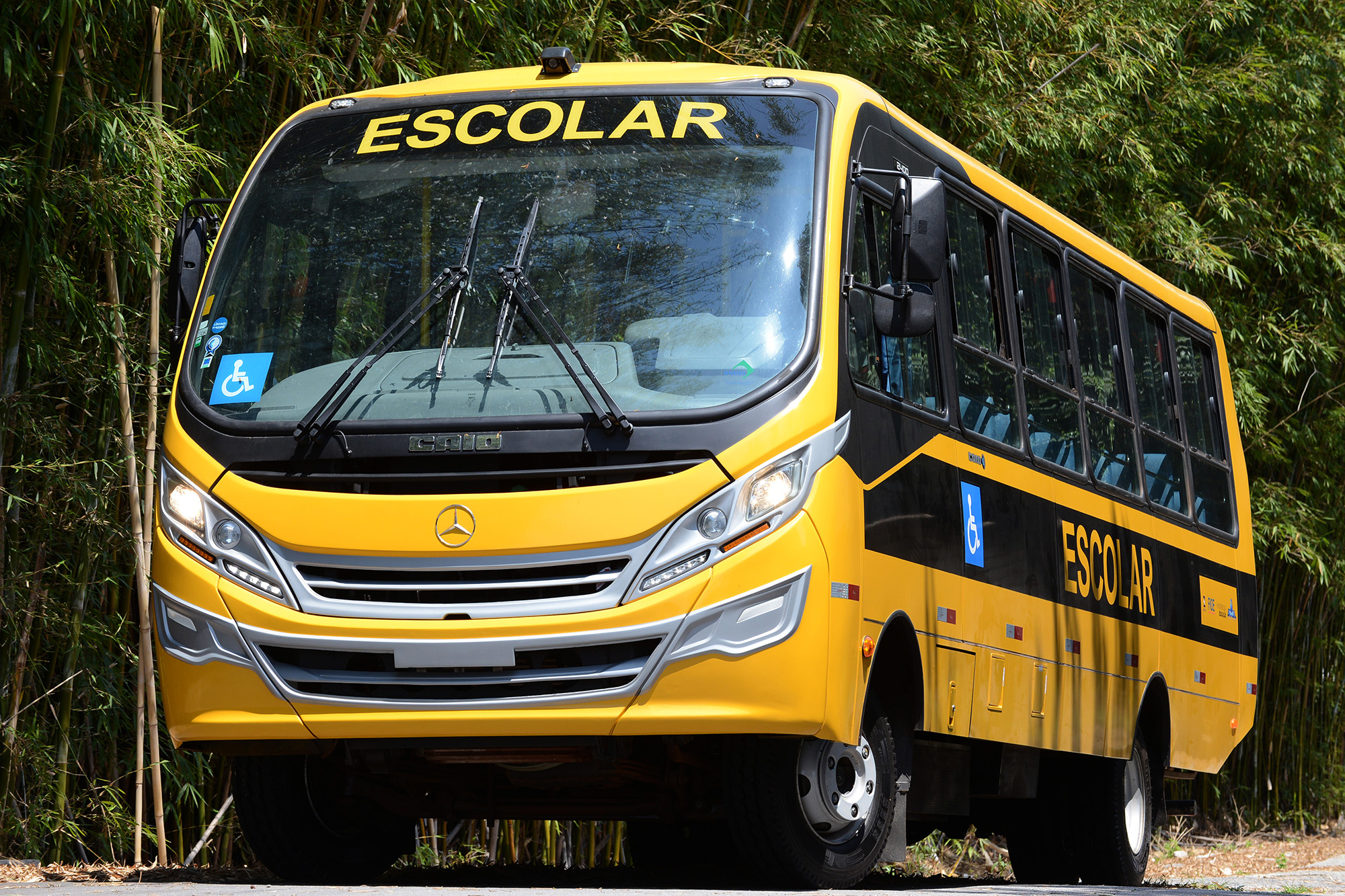 onibus-escolar-mercedes Na justiça: Estudantes de Monteiro conseguem dois Ônibus e Combustível para transporte Universitário