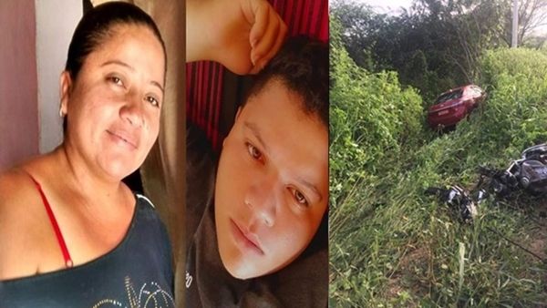 Luzimar-dos-Santos-Nobrega-e-Ian-dos-Santos-Nobrega Mãe e filho morrem em acidente entre Teixeira e Desterro